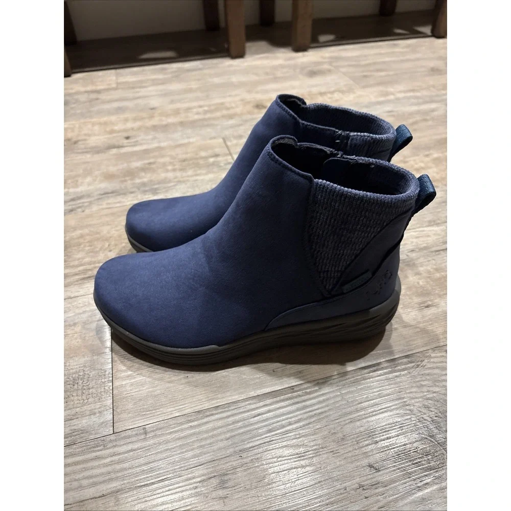 Ryka‎ Side-Zip Water-Repellent Sneaker Boots Noelle Next Academy Blue 8 1/2